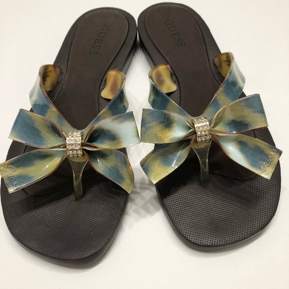 guess sandals flip flops